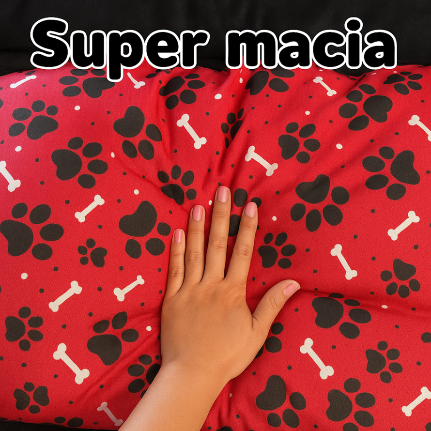 Cama Pet Impermeável Grande 100x87Cm e Media 70x50cm - 100% Lavável Confortável Para Cachorro Gato
