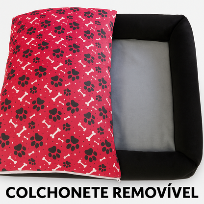 Cama Pet Impermeável Grande 100x87Cm e Media 70x50cm - 100% Lavável Confortável Para Cachorro Gato