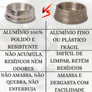 Kit 2 Pote Comedouro e Bebedouro Pesado Polido de Alumínio Ração para Cães Pequeno Porte PP 280 ml