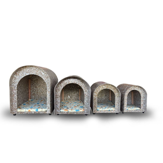 Casinha / casa de cachorro ecológica reciclável para pet modelo iglu Nº4