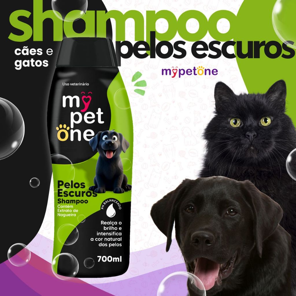 Shampoo e Condicionador para Cachorro e Gato Mypetone 700 ml - 1 Unidade ou Kit 2 Unidades