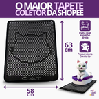 Tapete Coletor de Areia Para Gatos Higiênico Cat - Mypetone