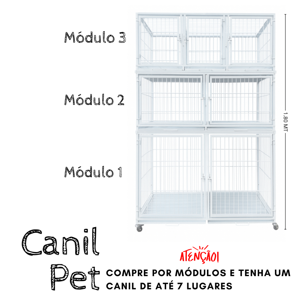 Canil Modular Pet Shop e Veterinária com Opções de Módulos