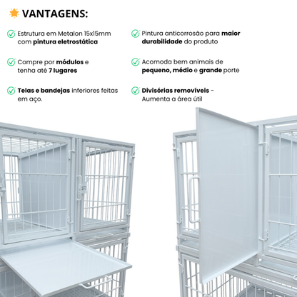 Canil Modular Pet Shop e Veterinária com Opções de Módulos