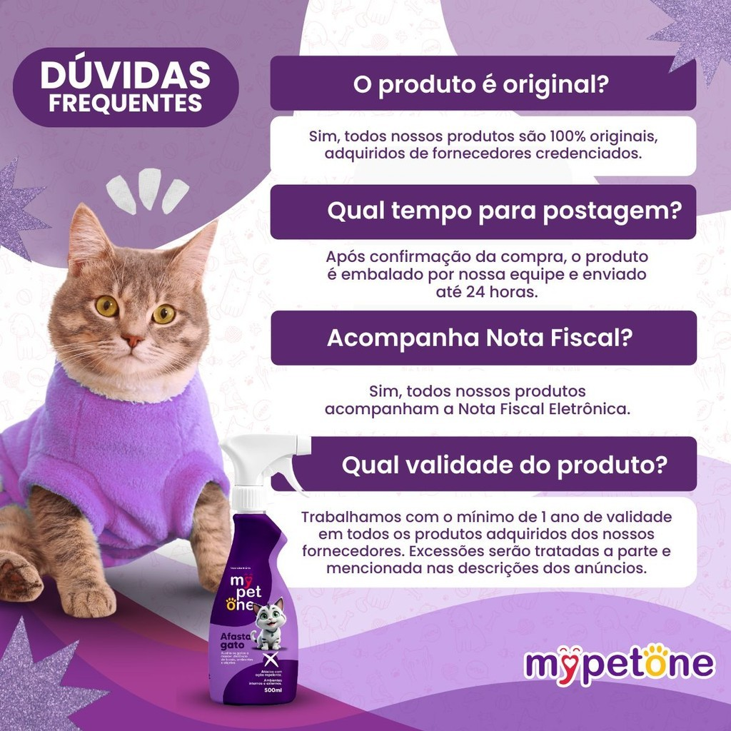 Kit 2 Afasta Gato Mypetone - 500mL