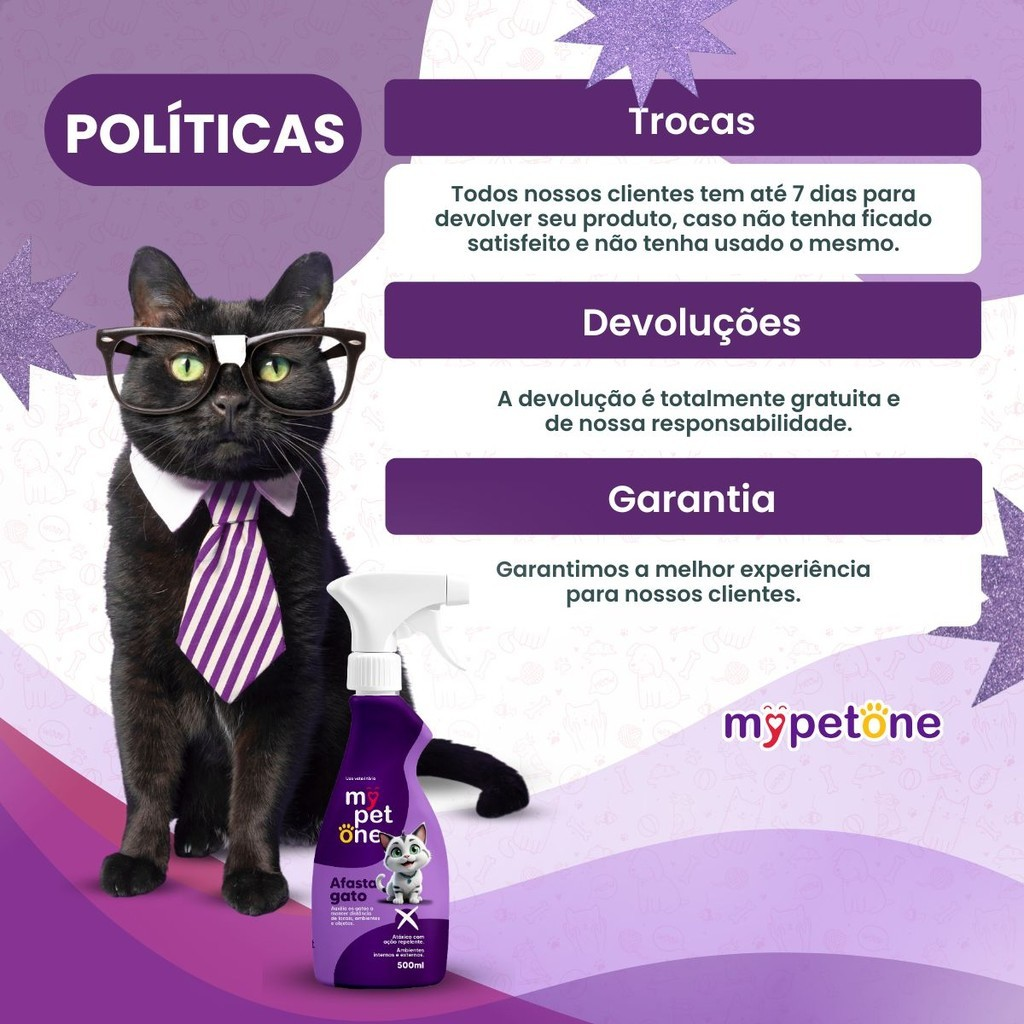 Kit 2 Afasta Gato Mypetone - 500mL