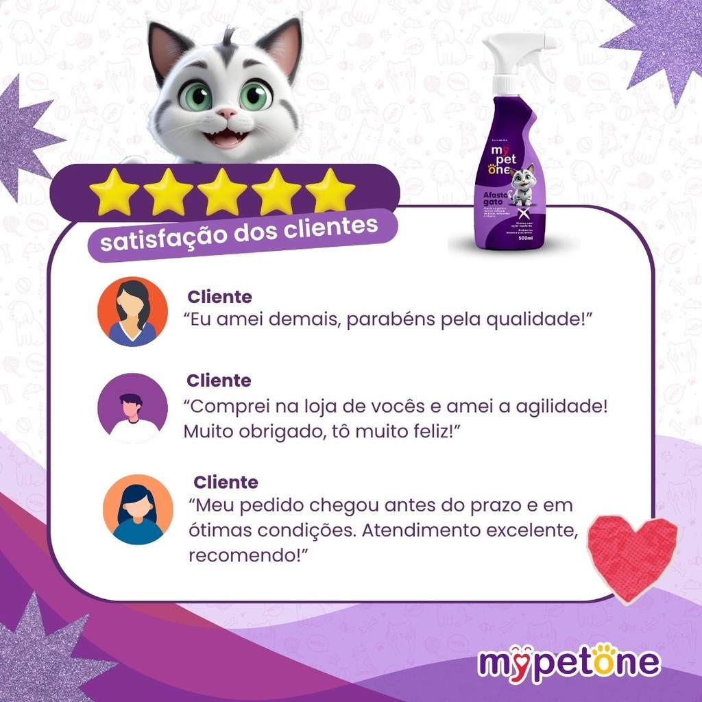 Kit 2 Afasta Gato Mypetone - 500mL