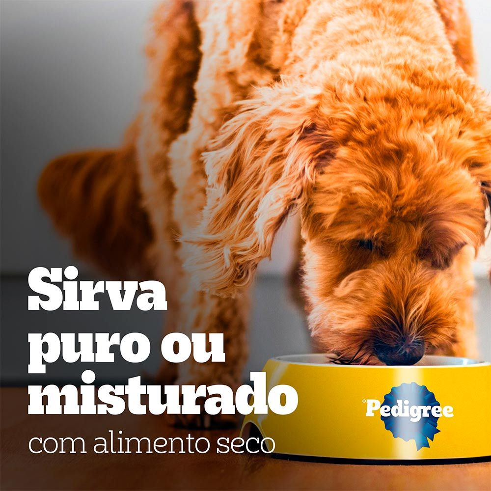 PEDIGREE LATA PATÊ SABORES CARNE E FRANGO 280 GR KIT 02/04 UND OU MIX