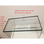 Aquário de peixes 20 Litros 40x20x25cm | Ideal para Peixes Ornamentais Vidro 3mm Produto já montado