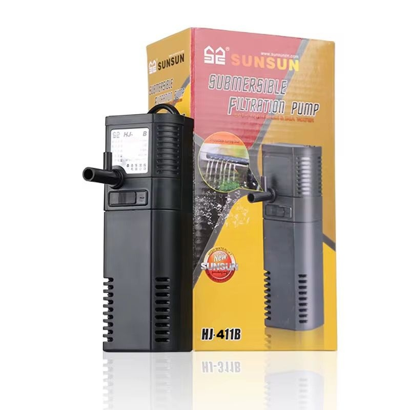 Filtro Interno Submerso Com Bomba Aerador De Oxigenio 400L/H Aquaverso Para Aquários Até 40L