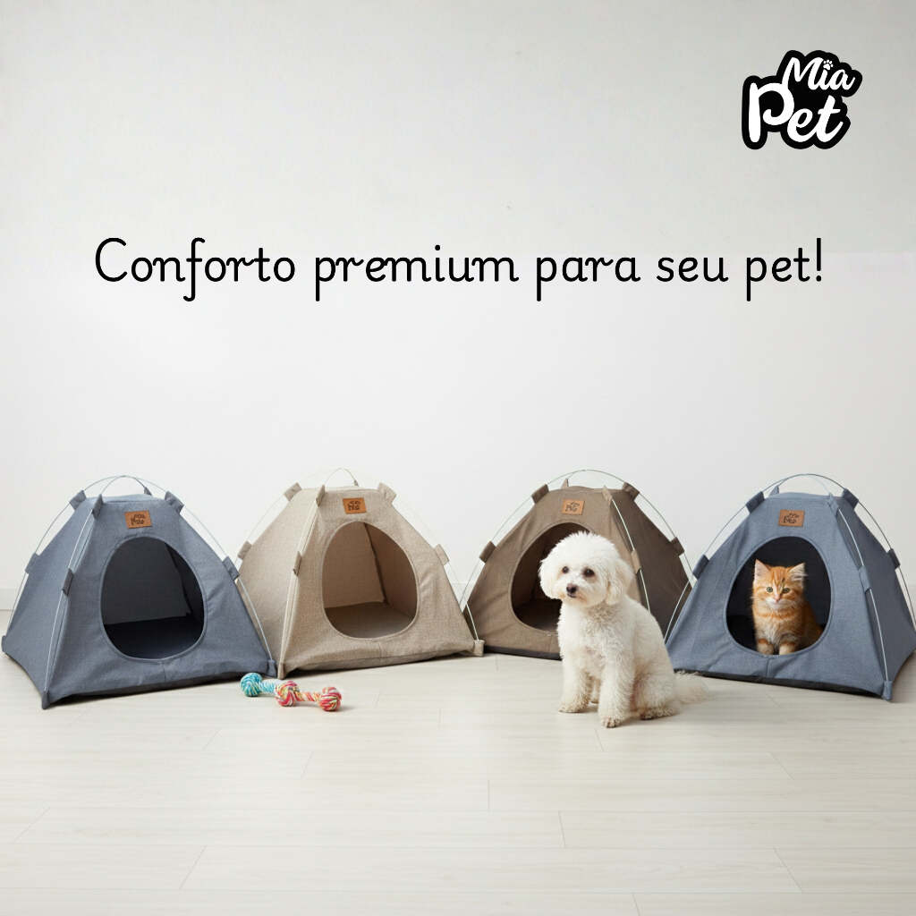 Cabana Cama Barraca Tenda Toca Pet Para Cães Cachorros e Gatos