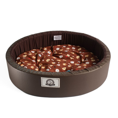 Cama Pet Caminha Redonda Almofada Para Cães E Gatos Estampada Lavável Para Aréa Externa