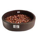 Cama Pet Caminha Redonda Almofada Para Cães e Gatos estampada Lavável Para Aréa Externa