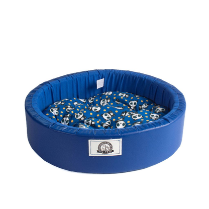 Cama Pet Caminha Redonda Almofada Para Cães E Gatos Estampada Lavável Para Aréa Externa