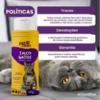 Talco Para Gatos Banho a Seco Pet Clean - 100g