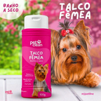 Talco Banho a Seco P/ Cães e Gatos Pet Clean 100g - Fêmea