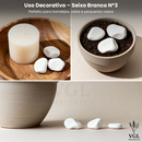 Pedra Para Vasos de Plantas Seixo Branco Dolomita Natural Premium Decoração Canteiros e Jardins