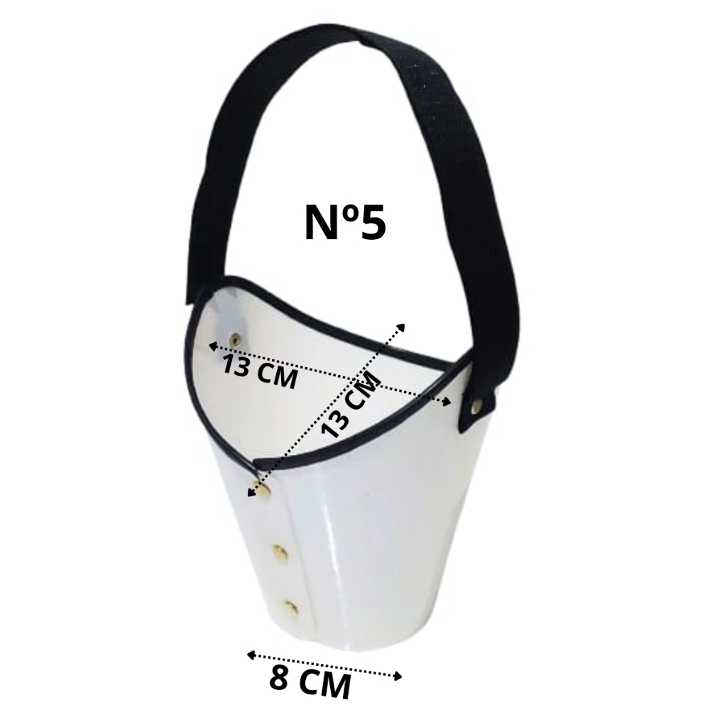Focinheira Cirúrgica Passeios Polipropileno Para Cães Pequeno Médio Grande Porte Kit 1 ao 5
