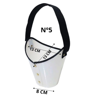 Focinheira Cirúrgica Passeios Polipropileno Para Cães Pequeno Médio Grande Porte Kit 1 Ao 5