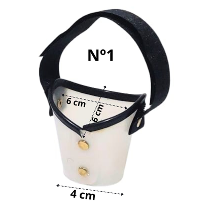 Focinheira Cirúrgica Passeios Polipropileno Para Cães Pequeno Médio Grande Porte Kit 1 Ao 5