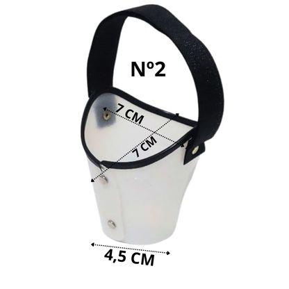 Focinheira Cirúrgica Passeios Polipropileno Para Cães Pequeno Médio Grande Porte Kit 1 Ao 5