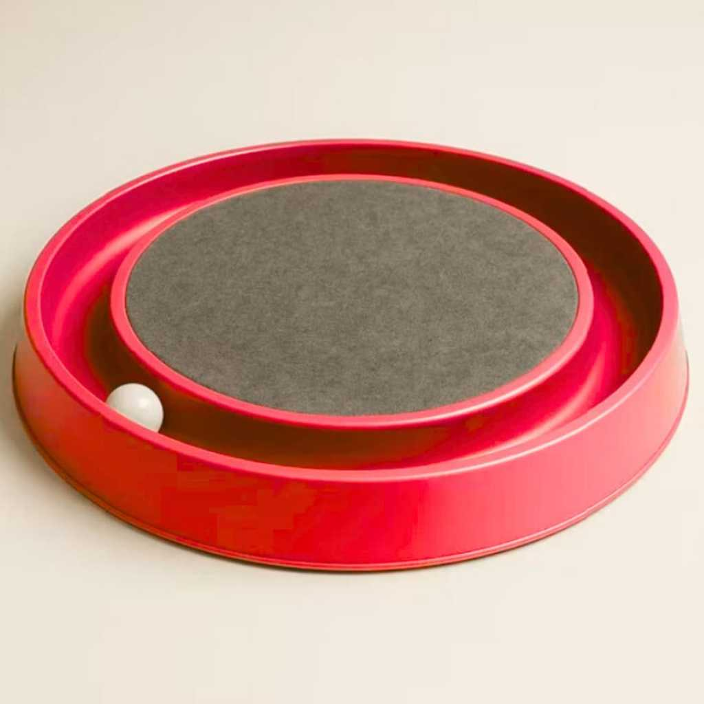 Arranhador para Gatos Redondo com Bolinha Interativo Relax Antiestresse Brinquedos para Gatos