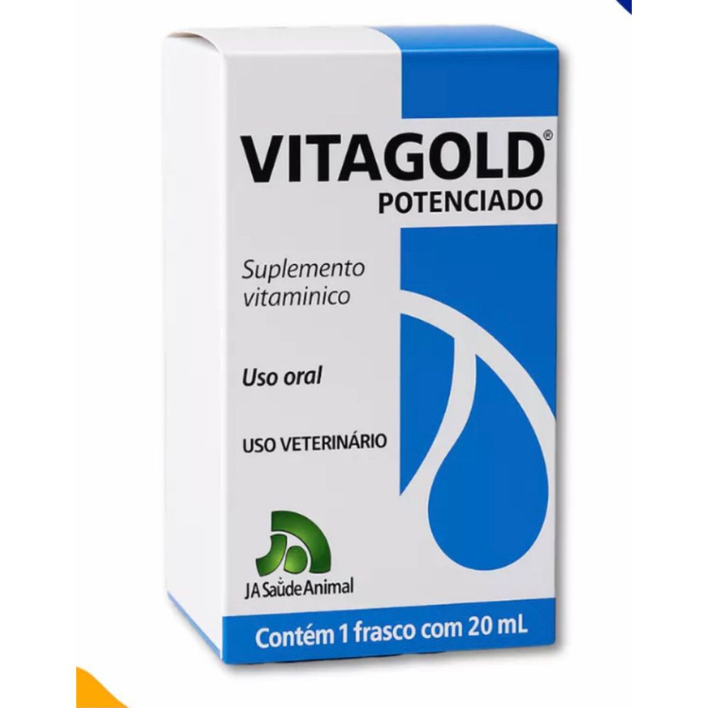 VITAGOLD POTENCIADO 20ML VITAMINA AVES CANTO PENAS SAÚDE SUPLEMENTO TORNEIO REPRODUÇÃO BELEZA AVES COLEIRO CANÁRIO PENAS
