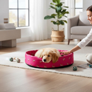 Cama Caminha Pet para Cachorro ou Gato Médio 50cm x 50cm Lavável Redonda
