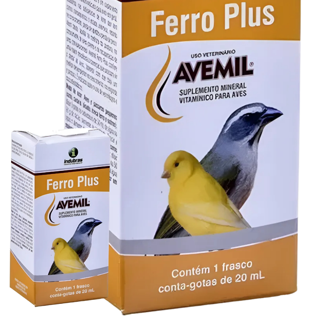 vitaminas suplemento aves passaros avemil reprodução calcio mineral penas ferro 20 ml plumas muda