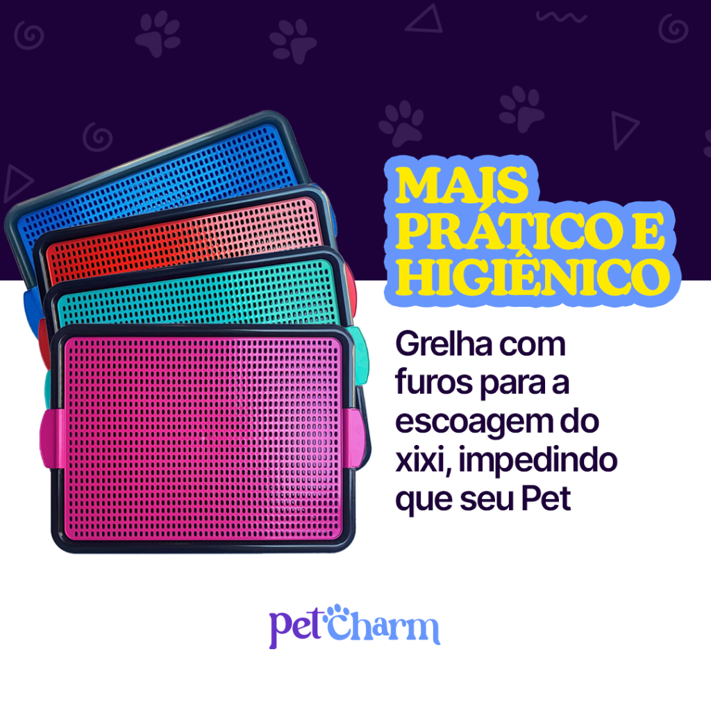 Sanitário Higiênico Canino Pet Educador Xixi Sim Tapete Higiênico Cachorro Grande Banheiro