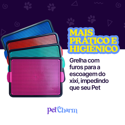 Sanitário Higiênico Canino Pet Educador Xixi Sim Tapete Higiênico Cachorro Grande Banheiro