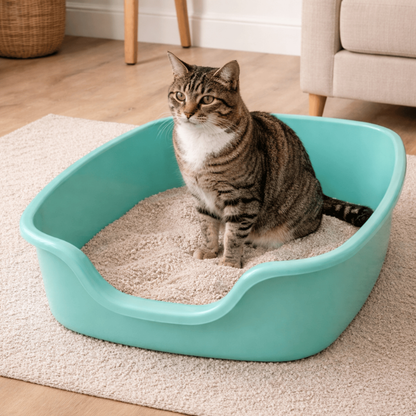 Caixa De Areia Gato Grande 65X54X21 Bandeija Gigante Jumbo Higienico Sanitario Toalete