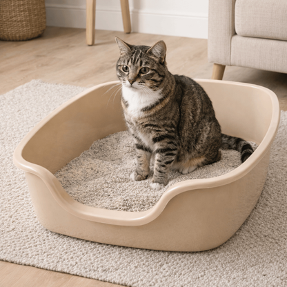 Caixa De Areia Gato Grande 65X54X21 Bandeija Gigante Jumbo Higienico Sanitario Toalete