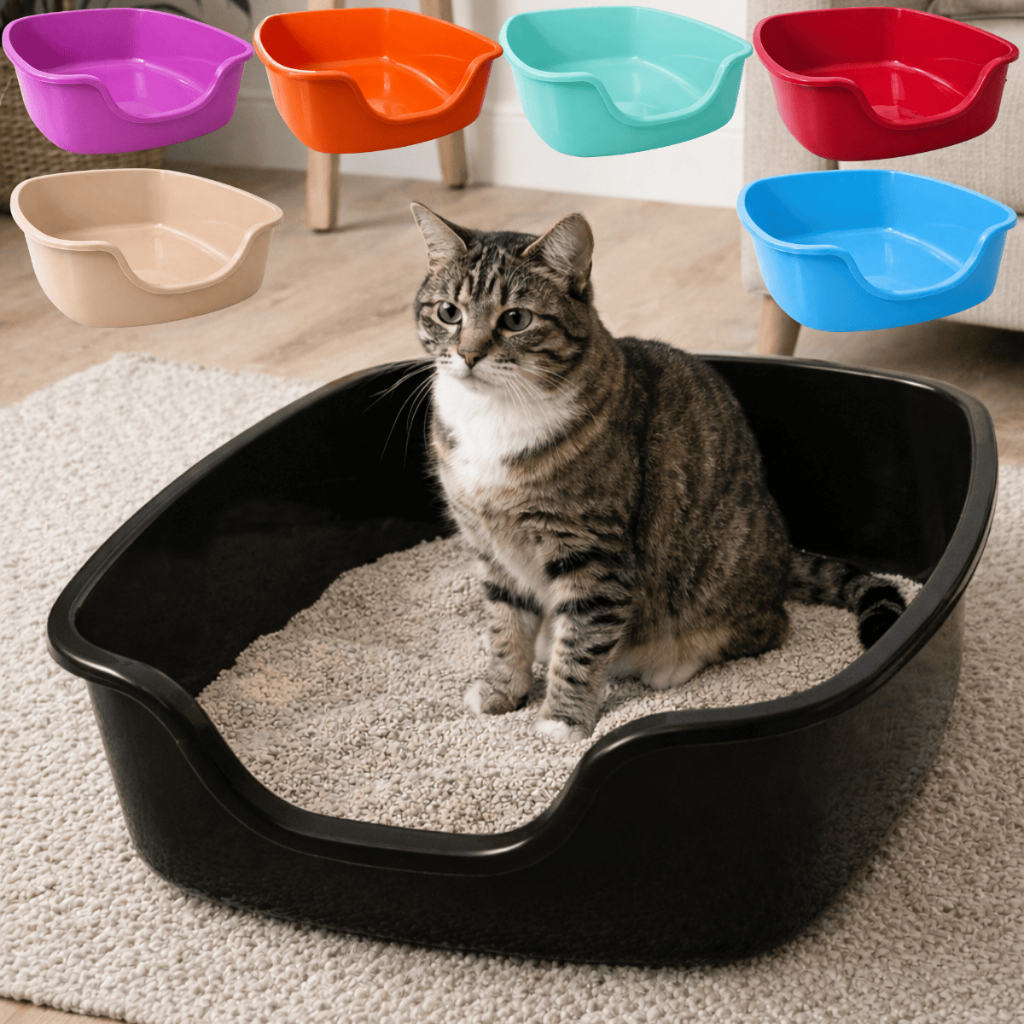 Caixa de Areia Gato Grande 65x54x21 Bandeija Gigante Jumbo Higienico Sanitario Toalete