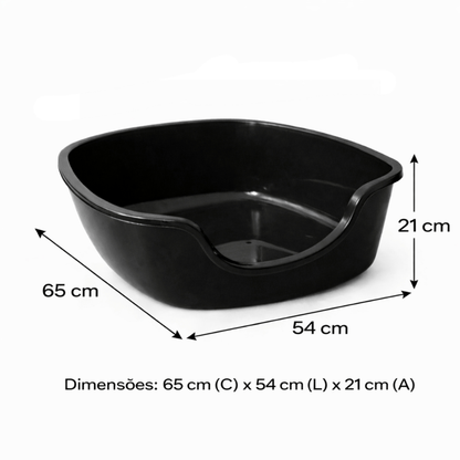 Caixa de Areia Gato Grande 65x54x21 Bandeija Gigante Jumbo Higienico Sanitario Toalete