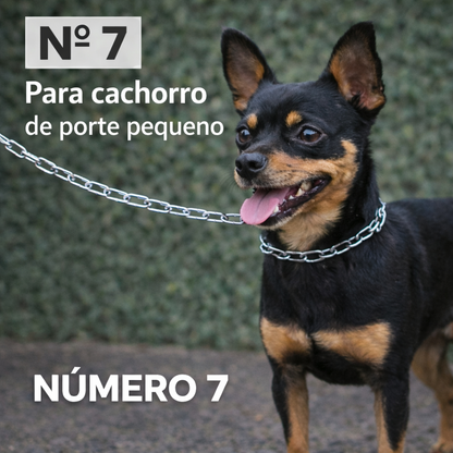 Corrente Reforçada Para Cachorro Em Aço | 5 Espessuras Fina A Grossa | Cães Pequenos A Grandes