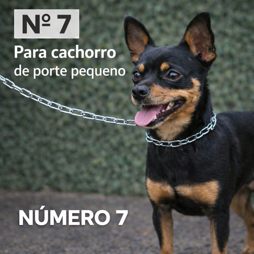 Corrente Reforçada Para Cachorro Em Aço | 5 Espessuras Fina A Grossa | Cães Pequenos A Grandes