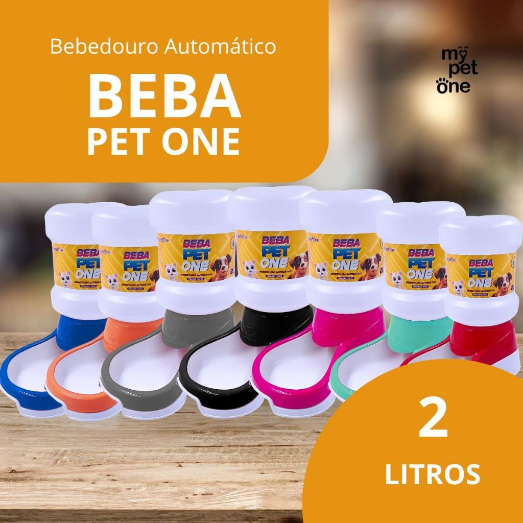 Bebedouro Automático Beba Pet One Galão - 2 Litros