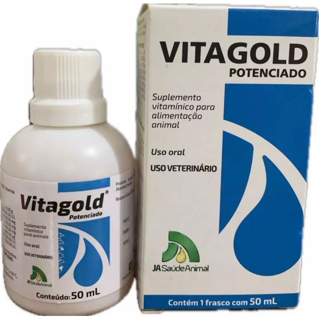 VITAGOLD POTENCIADO 20ML VITAMINA AVES CANTO PENAS SAÚDE SUPLEMENTO TORNEIO REPRODUÇÃO BELEZA AVES COLEIRO CANÁRIO PENAS