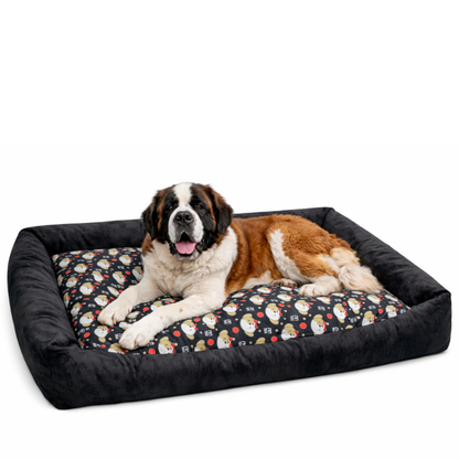 Cama Pet Impermeável Grande 100X87Cm E Media 70X50Cm - 100% Lavável Confortável Para Cachorro Gato