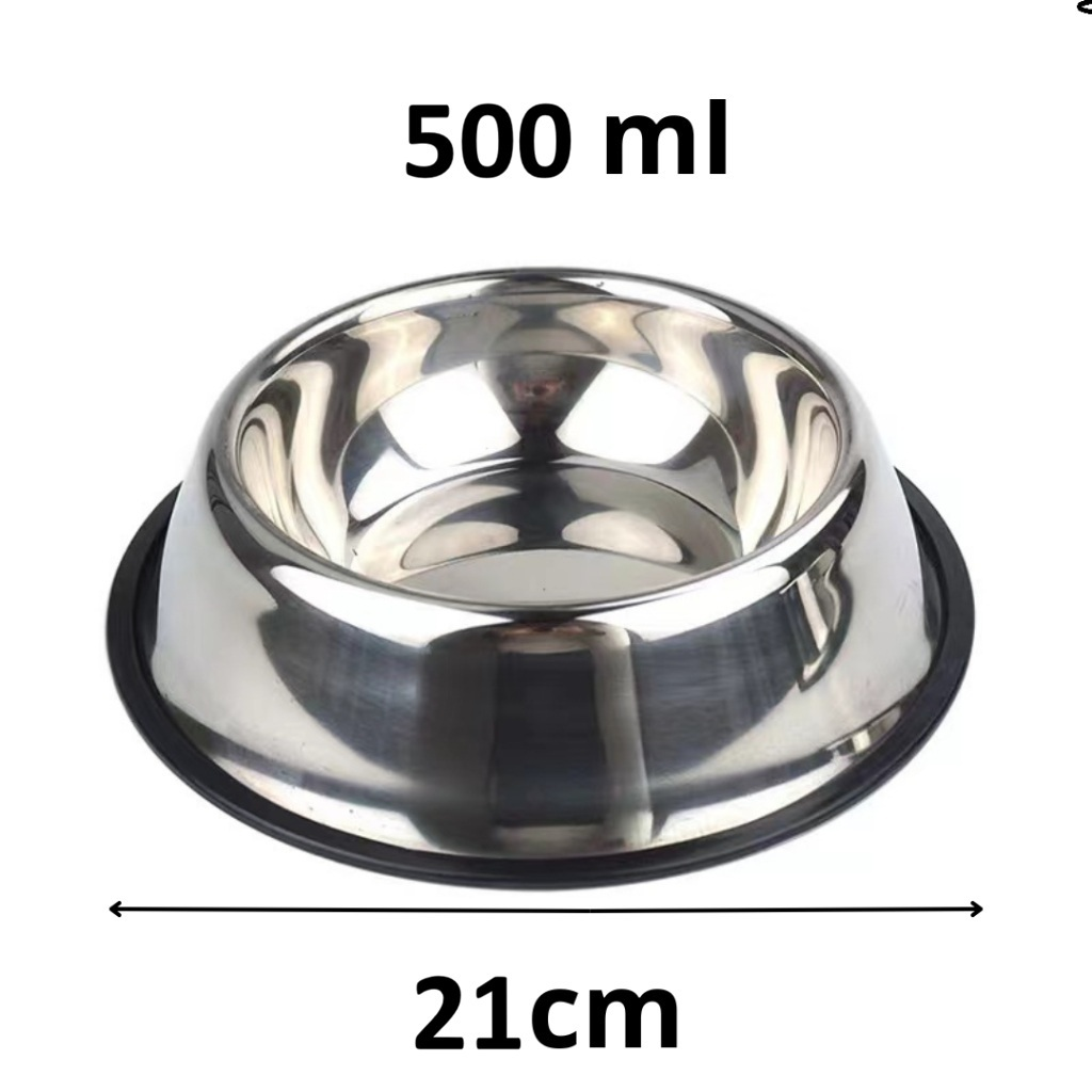 Kit Comedouro Pet Inox Comedouro Bebedouro Cachorro Gato Pet Pote Ração Vasilha Cachorro Gato Antiderrapante