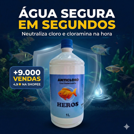 Condicionador de Água - Anticloro - Instantaneo 1 Litro