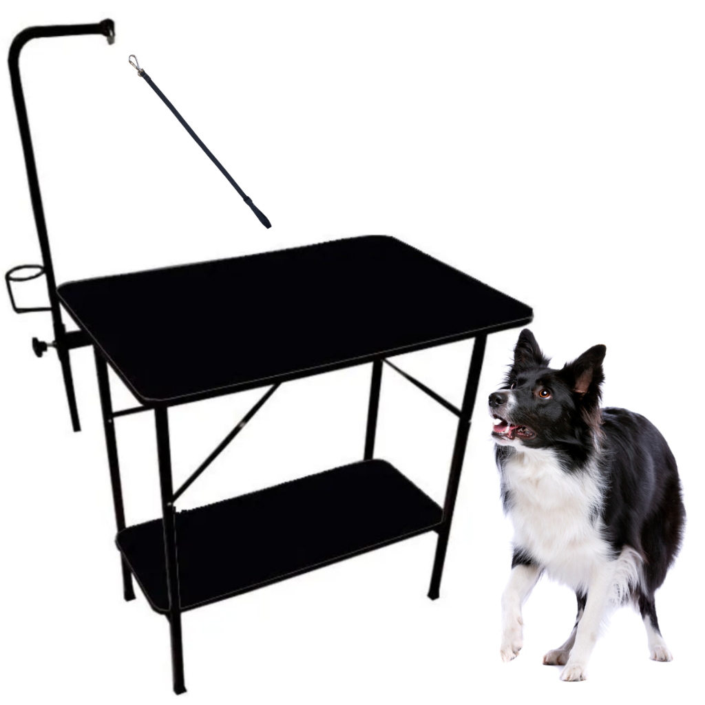Kit Banho e Tosa Profissional Aspirador + Secador + Soprador + Mesa + 8 Tesouras