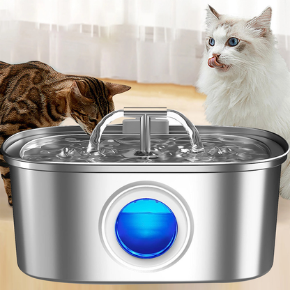 Bebedouro Para Gatos Inox Newpet 3.2L