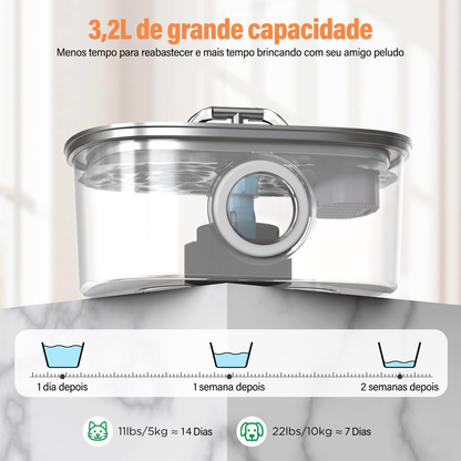 Bebedouro Para Gatos inox Newpet 3.2L