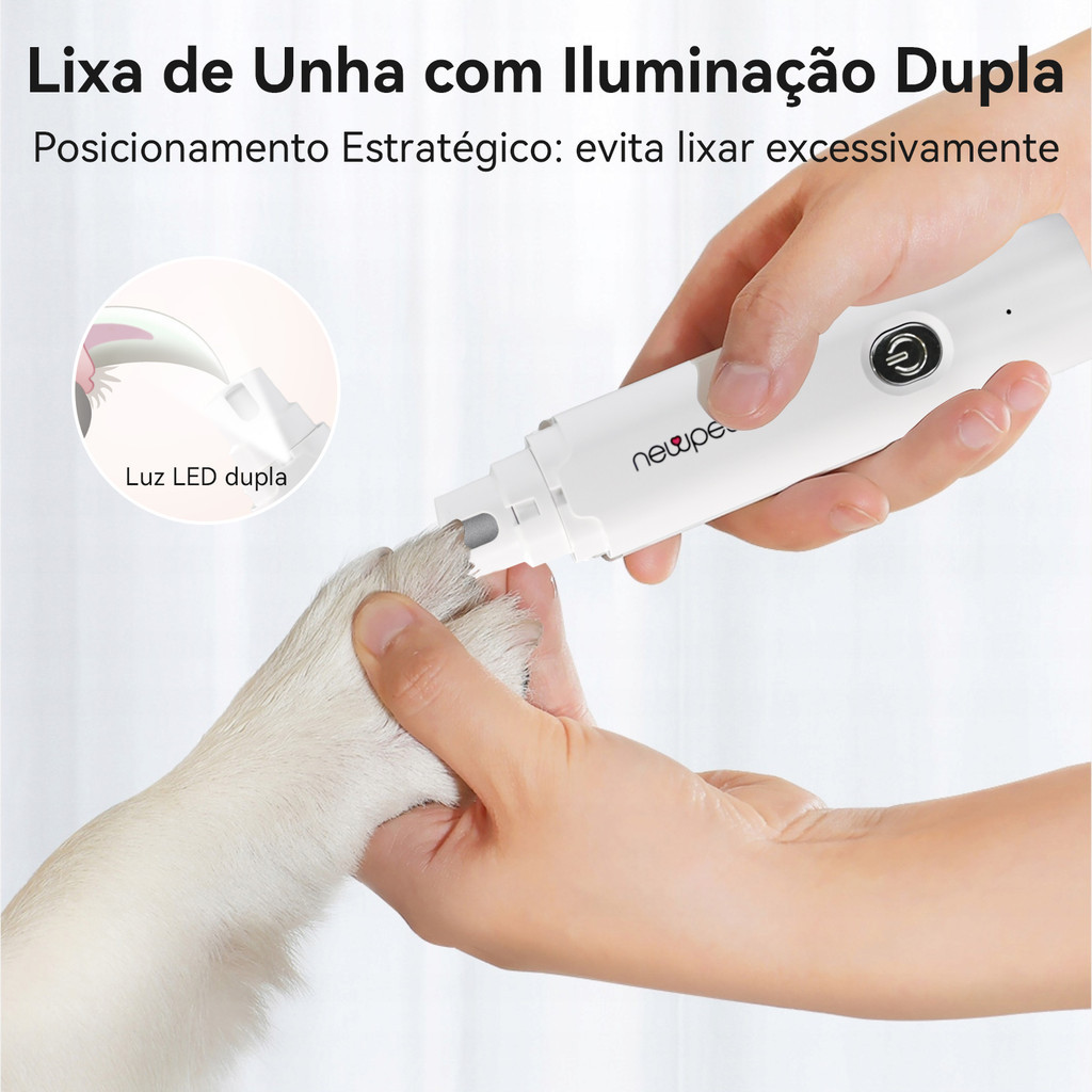 2 em 1 Pet Elétrico Moedor Polidor Cortador De Unhas Para Cães Cachorro Gato Animais Com Cabeça De Moagem