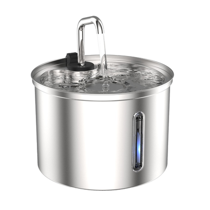 Bebedouro Automático Inox Para Gatos E Cães 3L – Filtro Quádruplo E Ultra Silencioso