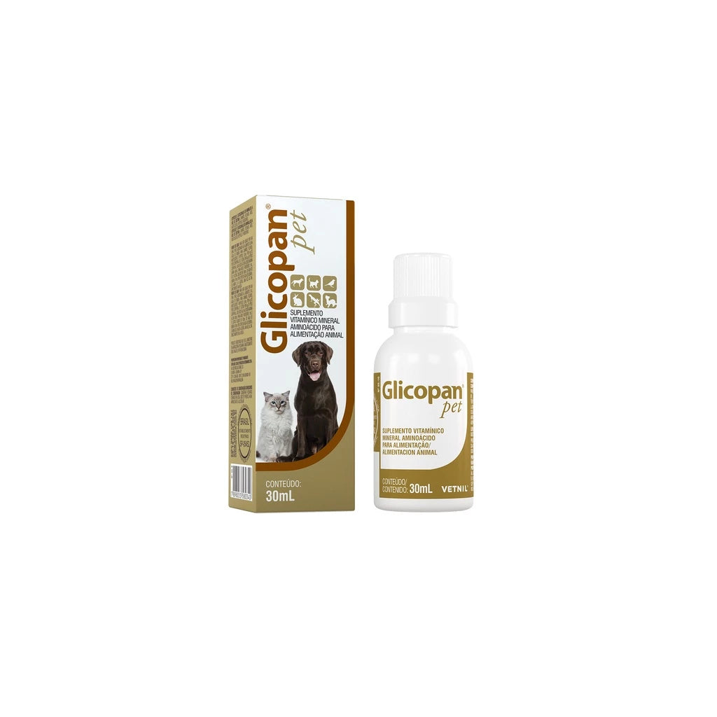 Glicopan Pet 30ml Suplemento Vitaminico Vetnil