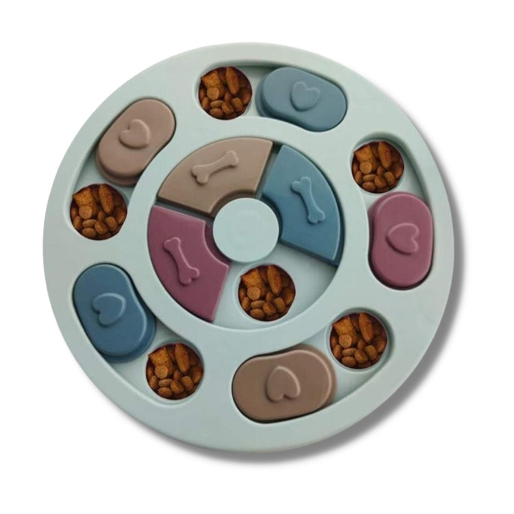 Brinquedo Comedouro Interativo Lento Para Cachorro Pet Jogo Divertido Anti-Stress Porta Petisco