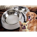 Comedouro e Bebedouro Inox Antiderrapante Para Cães e Gatos - Resistente e Ideal Para Pets de Todos os Potes - WYL